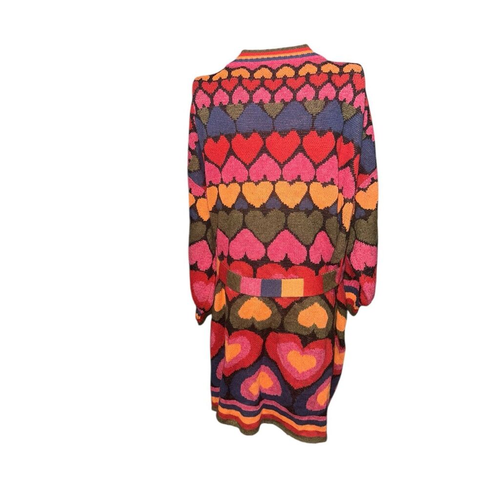 Beautiful  Farm Rio Full of Hearts Midi Cardigan Good condition - Picture 11 of 16